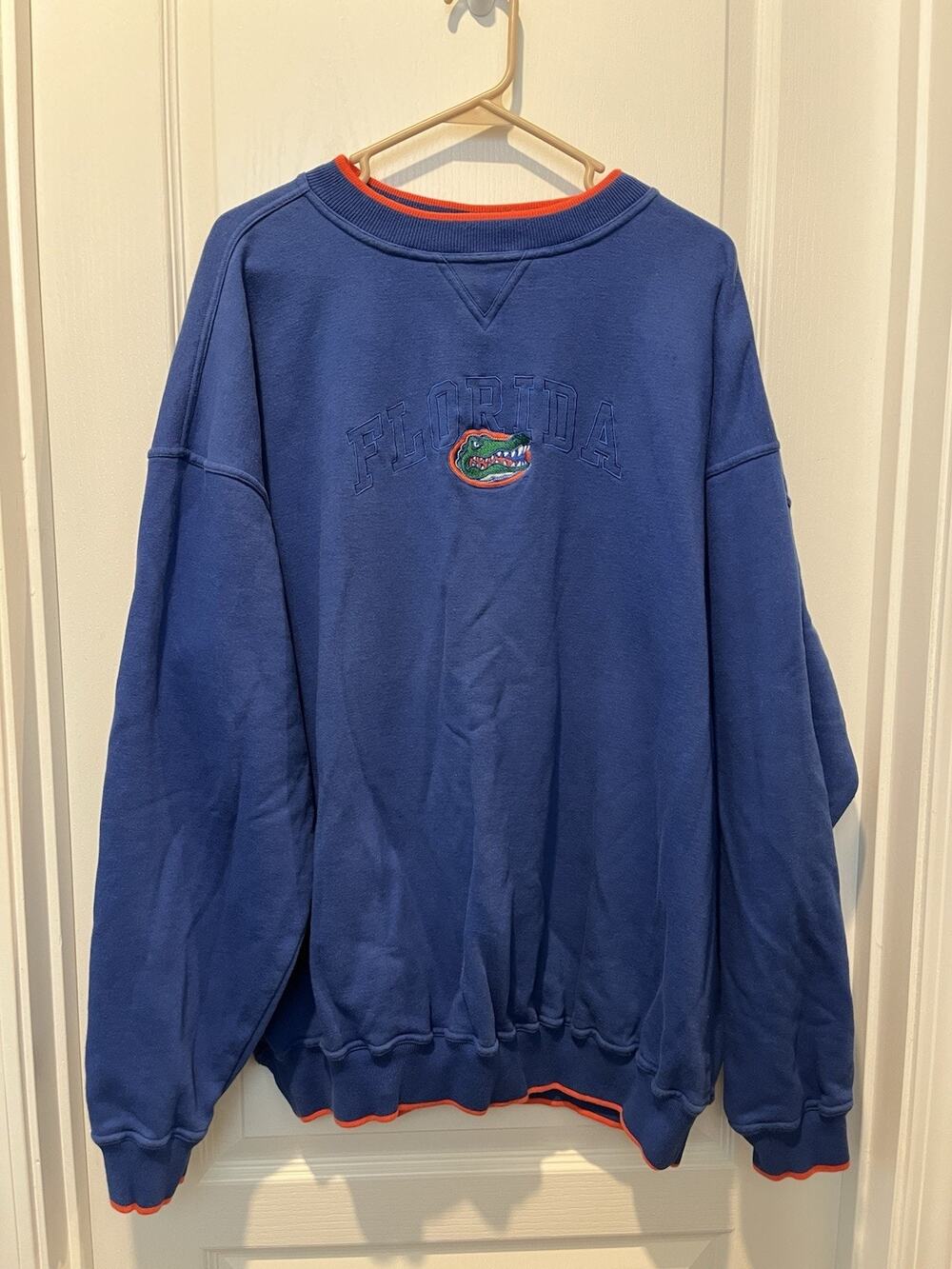Vintage Florida Gators Blue Crewneck Sweatshirt Red Oak Sportswear Size XXL